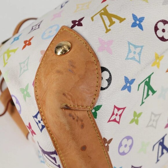 LOUIS VUITTON Monogram Multicolor Ursula Tote Bag White M40123 LV Auth BA2955 - Picture 2 of 15